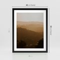 Plakat w ramie 40x50 - Odejście Słońca - pejzaż, zachód - rama czarna