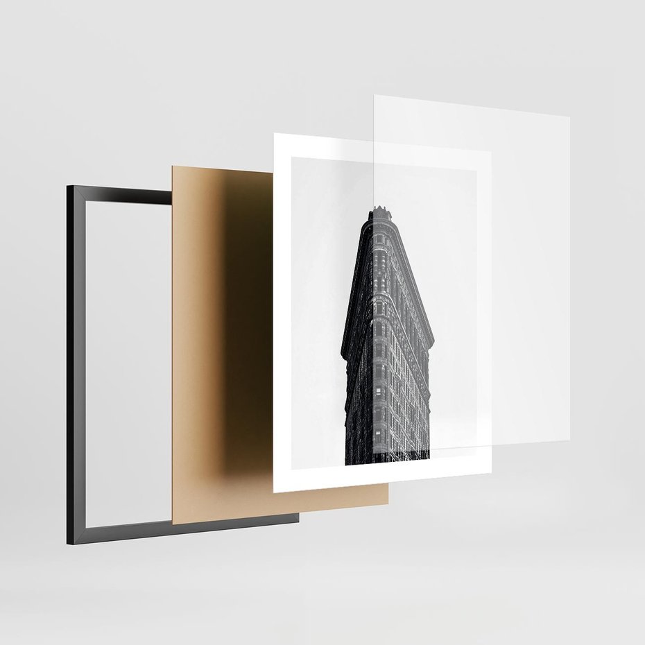 Plakat w ramie 40x50 - Majestatyczna Architektura - architektura, majestatyczny budynek - rama czarna