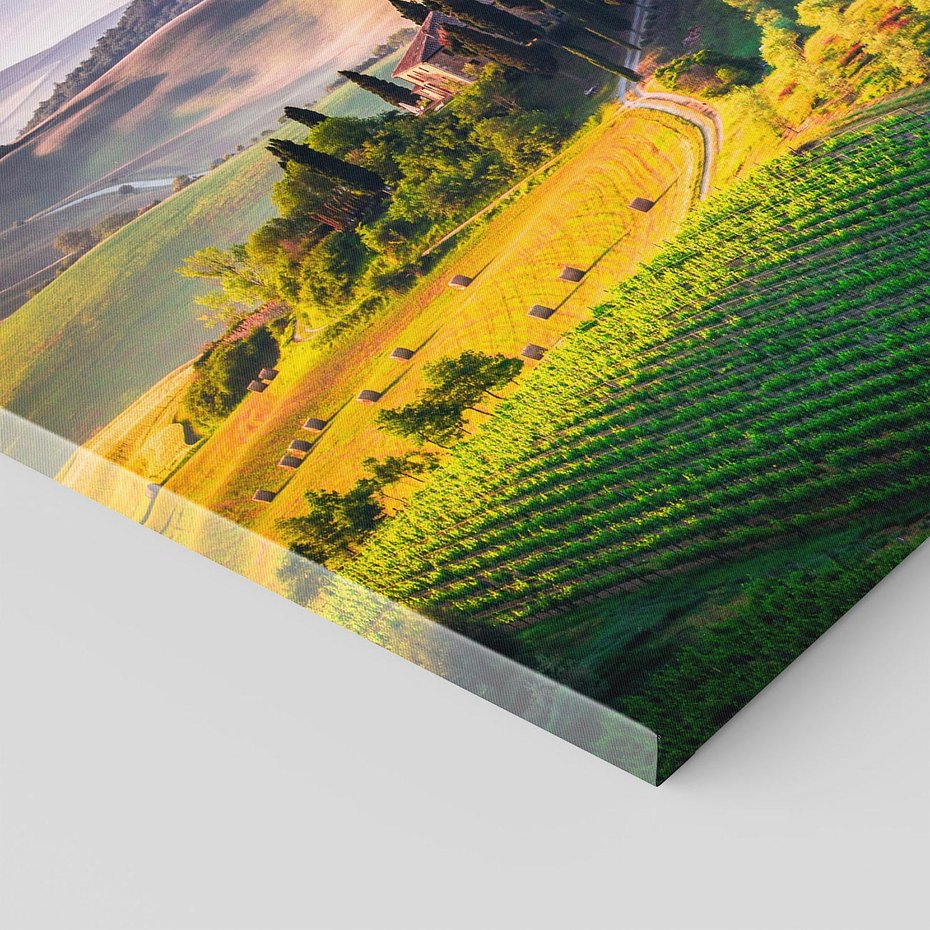 Obraz na płótnie 60x60 - Pejzaż w perspektywie - pejzaż, perspektywa