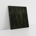 Obraz na płótnie 60x60 - Ciemny las iglasty - las, iglasty