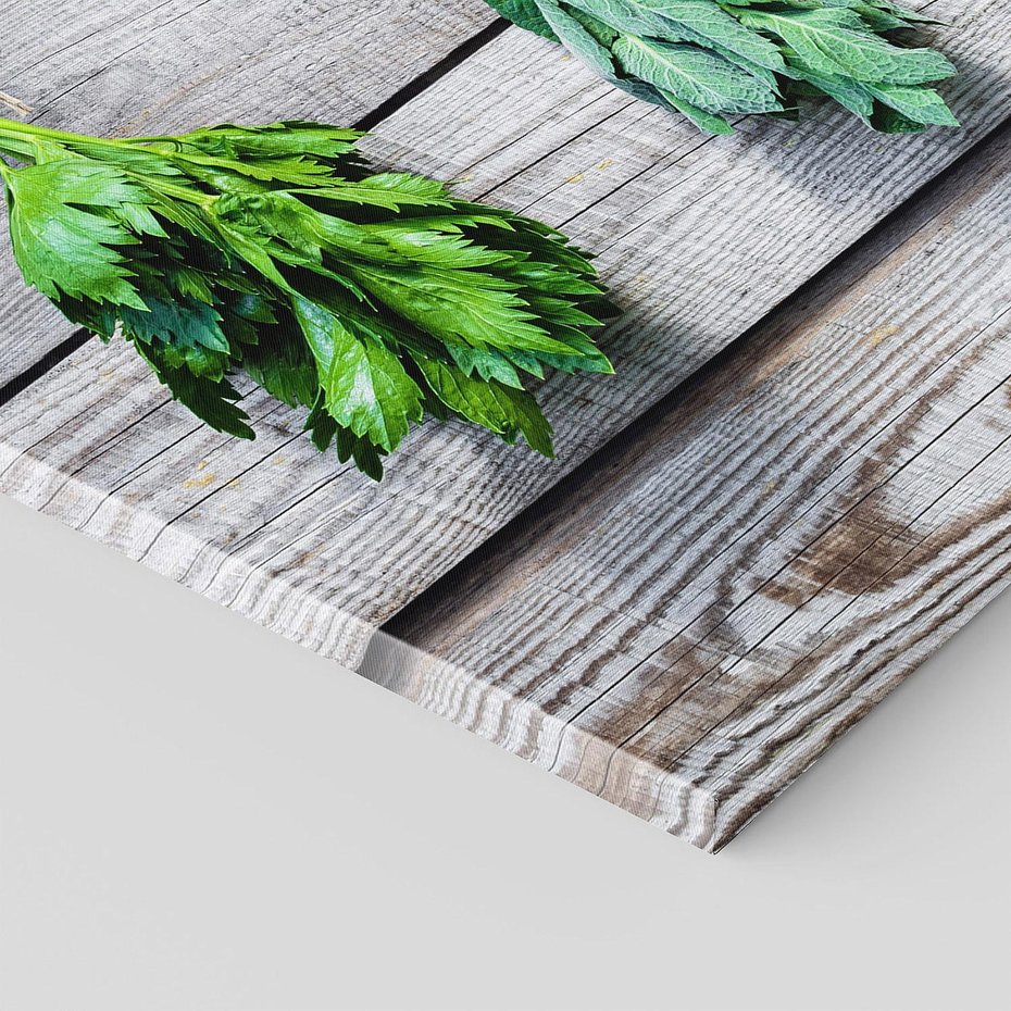 Obraz na płótnie 120x60 - Zielenina: Harmonia natury - zielenina