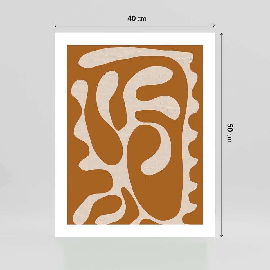 Plakat bez ramy 40x50 - Wnętrza Akwarelowej Wyobraźni - abstrakcyjny obraz, plakat