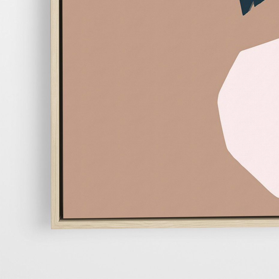 Obraz w ramie 80x120 - Harmonia Boho Ducha - abstrakcyjny obraz, plakat - rama drewno