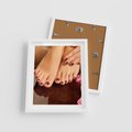 Plakat w ramie 40x50 - Manicure i Pedicure - manicure, pedicure - rama biała