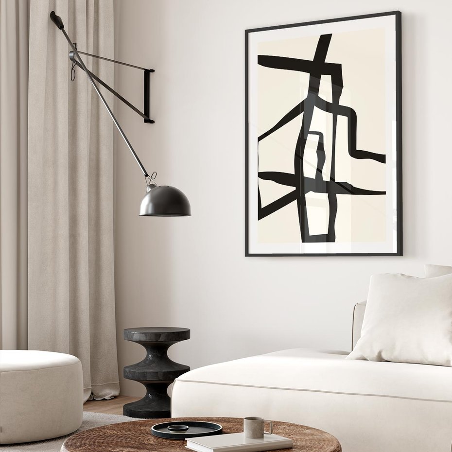 Plakat bez ramy 21x30 - Impresje Wymiaru - linie, abstrakcja