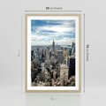Plakat w ramie 50x70 - Duch Nowego Jorku - Manhattan, Nowy Jork - rama drewno