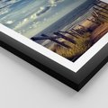 Plakat w ramie 30x40 - Plaża i morze - plaża, morze - rama czarna