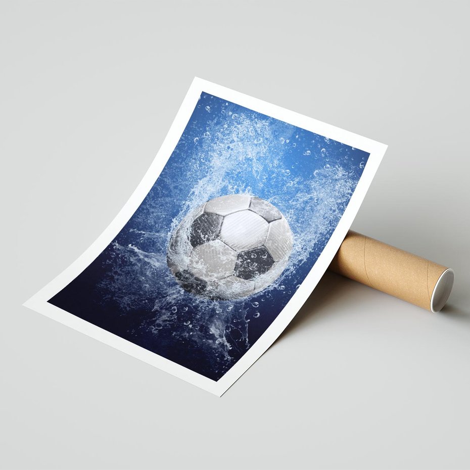 Plakat bez ramy 21x30 - Młodzieżowy Zapał - piłka, młodzieżowy