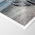 Plakat bez ramy 30x40 - Burzowy pomost na plaży - plaża, pomost