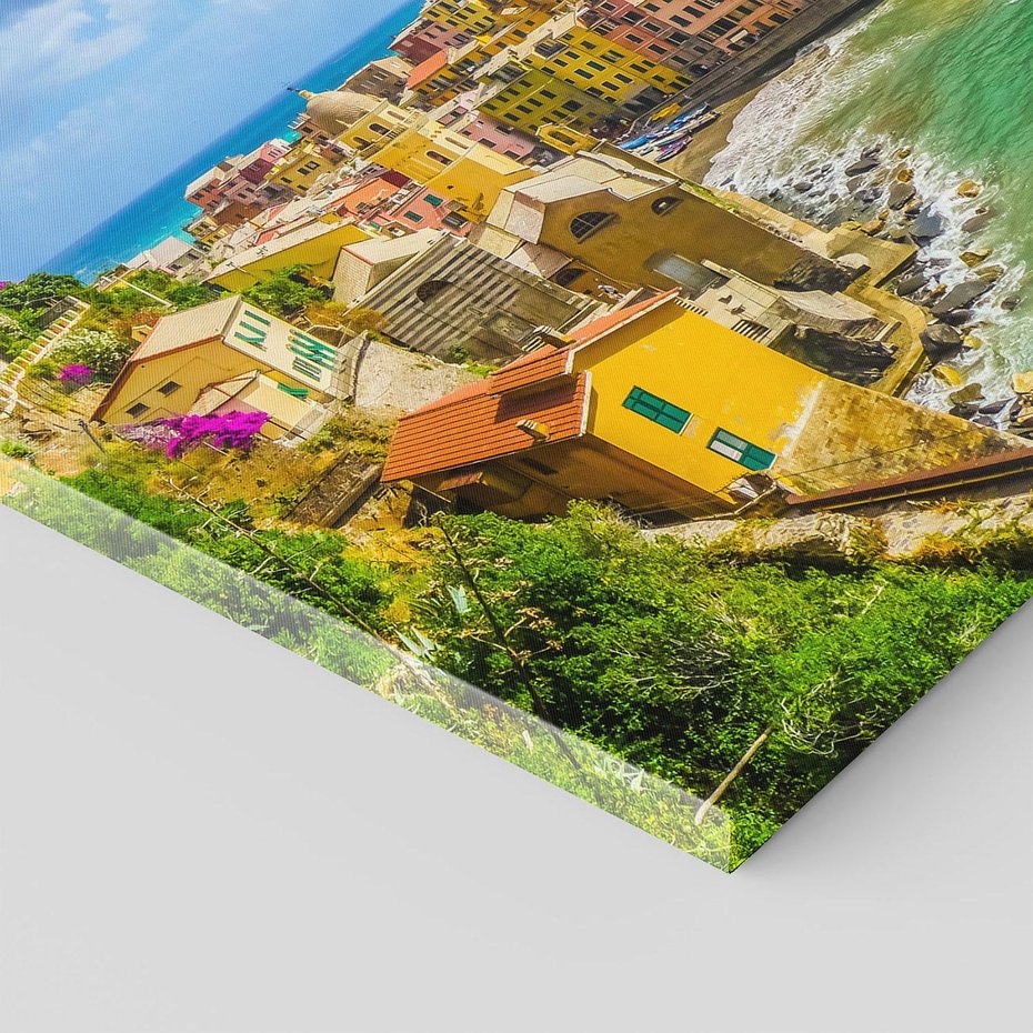 Obraz na płótnie 120x80 - Morze włoskich łodzi - Włochy, łodzie