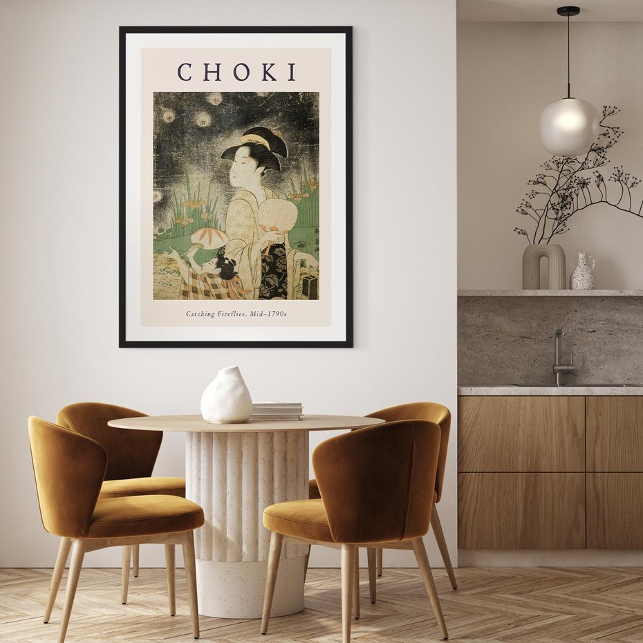 Plakat w ramie 30x40 - Sztuki Choki w Twoim Domu - reprodukcja, rycina - rama czarna