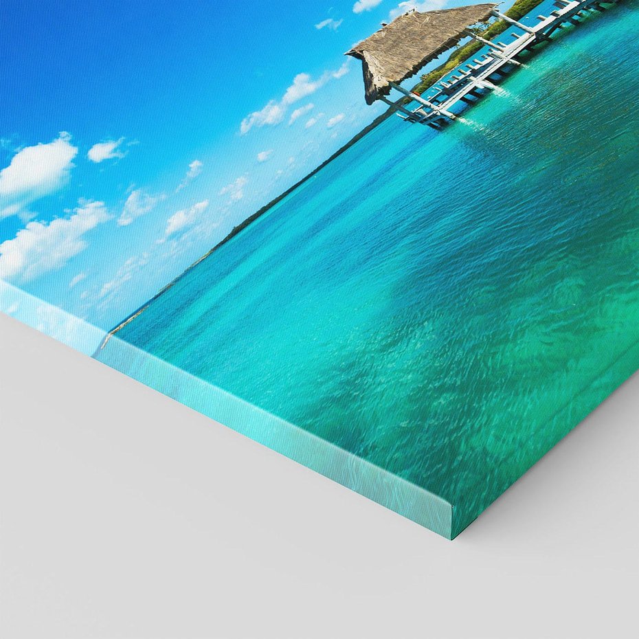 Obraz na płótnie 80x80 - Lazur na Plaży - plaża, lazur