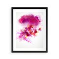 Plakat w ramie 40x50 - Kwiaty abstrakcji - abstrakcja, kwiaty - rama czarna