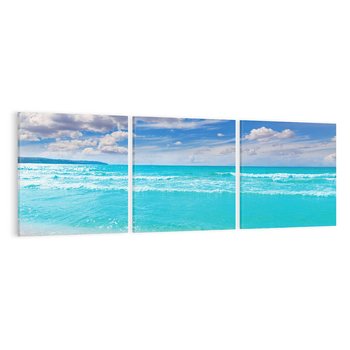 Obraz na płótnie 150x50 - Idylliczna plaża nad morzem - plaża, morze