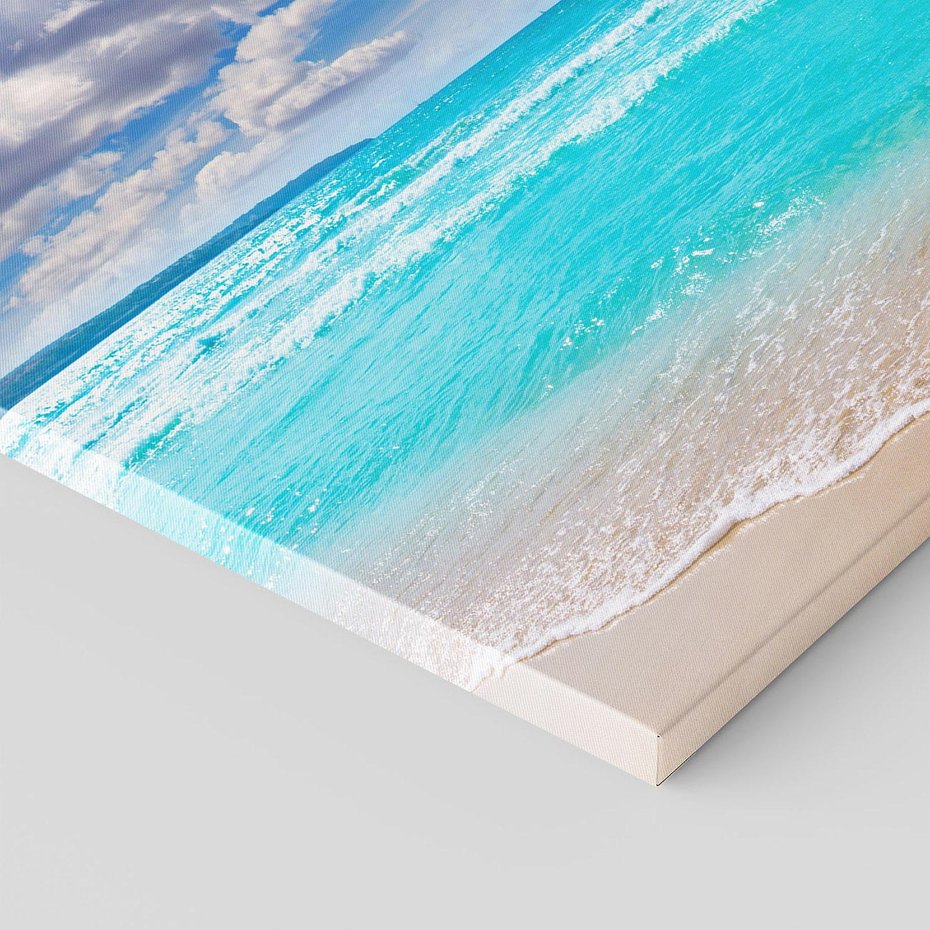 Obraz na płótnie 70x50 - Idylliczna plaża nad morzem - plaża, morze