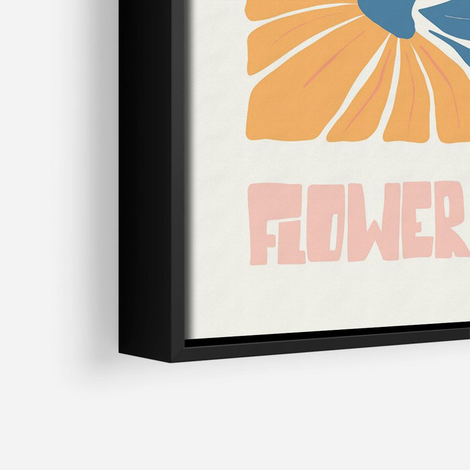 Obraz w ramie 50x70 - Spójny Dysonans - pastelowe kolory, typografia - rama czarna