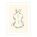Plakat bez ramy 21x30 - Migotliwa Symfonia - kobieta akt, minimalizm
