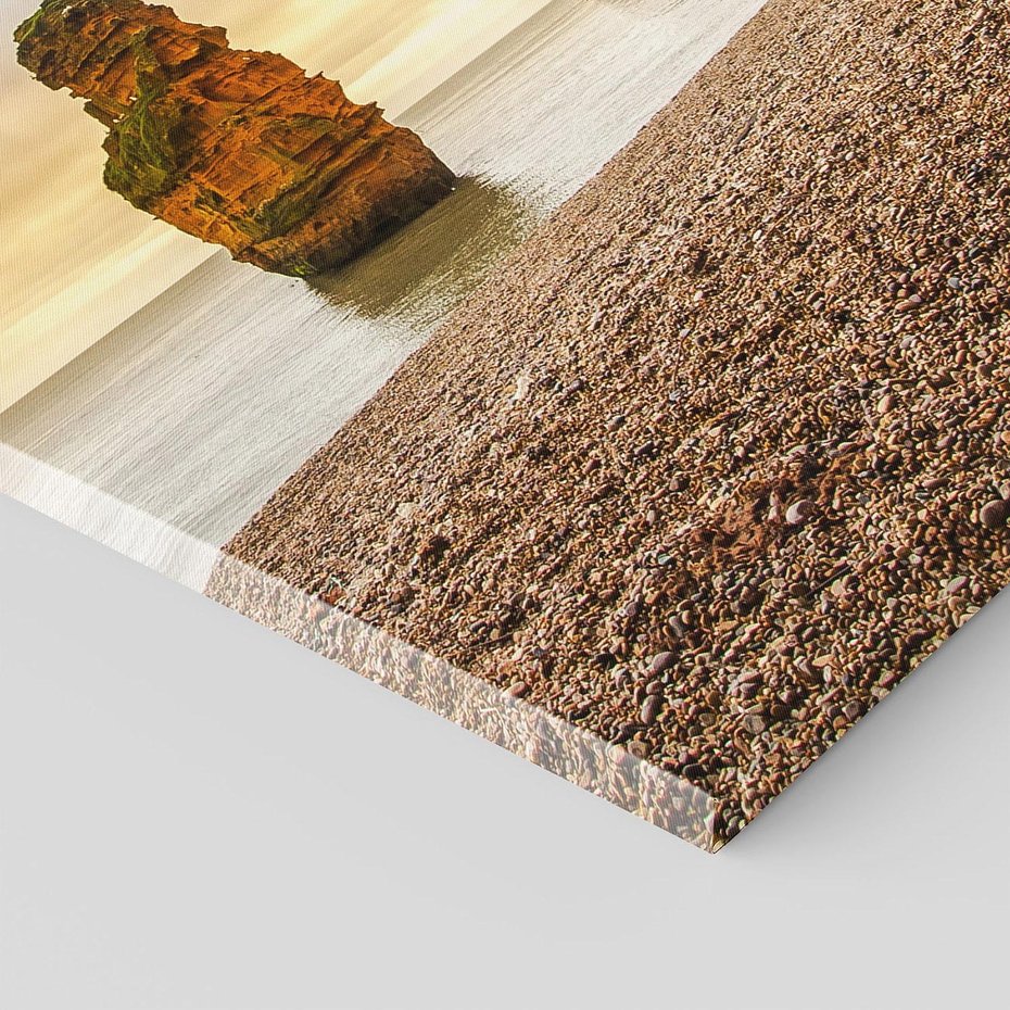 Obraz na płótnie 80x120 - Plaża Morza z Skałami - plaża, morze