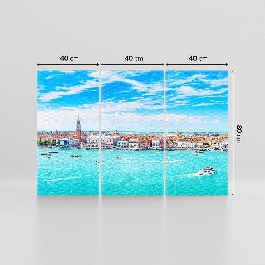 Obraz na płótnie 120x80 - Wenecja nad morzem: włoski romantyzm - Wenecja, Włochy