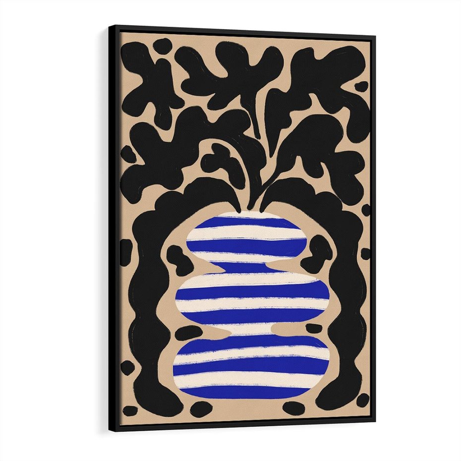 Obraz w ramie 70x100 - Boho Wizje - abstrakcyjny plakat, ciekawe formy - rama czarna