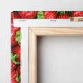 Obraz na płótnie 80x80 - Słodkie kuszenie - truskawki, owoce