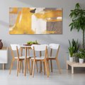 Obraz na płótnie 100x50 - Złote Maźnięcia Pędzla - złota abstrakcja, plamy