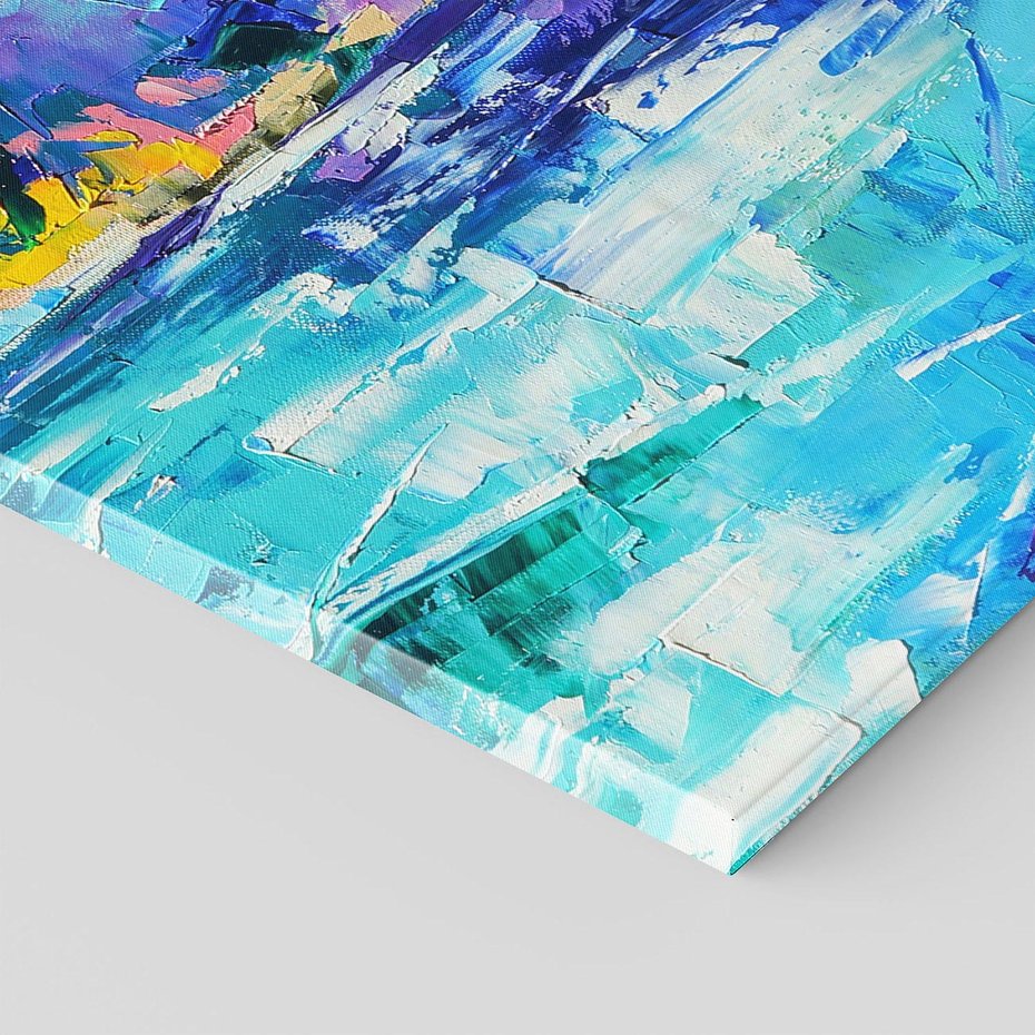 Obraz na płótnie 50x70 - Mistyka Górskich Marzeń - abstrakcja, pejzaż gór