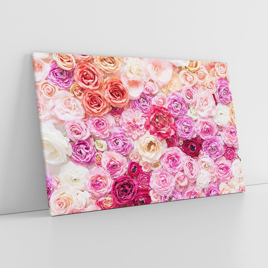 Obraz na płótnie 120x80 - Róże w pełnym rozkwicie - róże, kwiaty