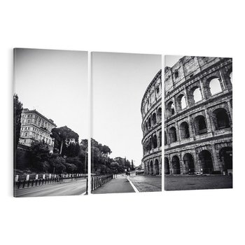 Obraz na płótnie 120x80 - Echa Historii - czarno biała fotografia, koloseum