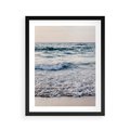 Plakat w ramie 40x50 - Malowniczy Nadmorski Krajobraz - morze, fale - rama czarna