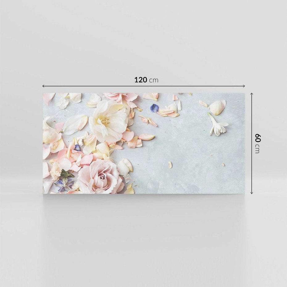 Obraz na płótnie 120x60 - Róże: kwiatowy urok - róże, kwiaty