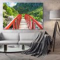 Obraz na płótnie 100x70 - Most do przygody - góry, most