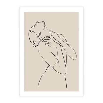 Plakat bez ramy 50x70 - Bezkresny Taniec - kobieta, szkic