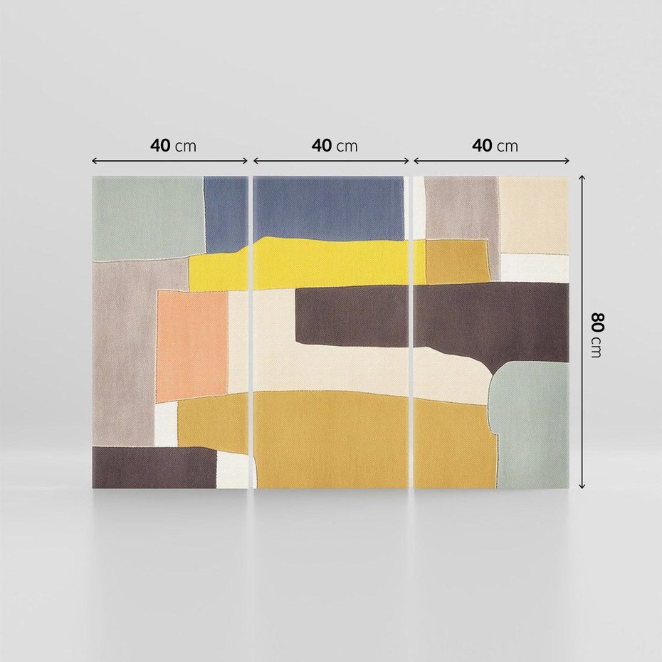 Obraz na płótnie 120x80 - Pasy Abstrakcji - kolorowe pasy, plamy koloru