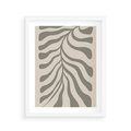 Plakat w ramie 40x50 - Zaklęte Kształty - nowoczesna sztuka, plakat modern - rama biała
