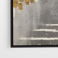 Obraz w ramie 50x50 - Malowane impresje zmysłów - abstrakcyjne plamy, linie - rama czarna