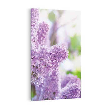 Obraz na płótnie 50x70 - Delikatny liliowy dotyk - lilie, fiolet