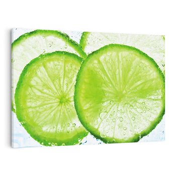 Obraz na płótnie 70x50 - Soczyste limonki - limonki, owoce