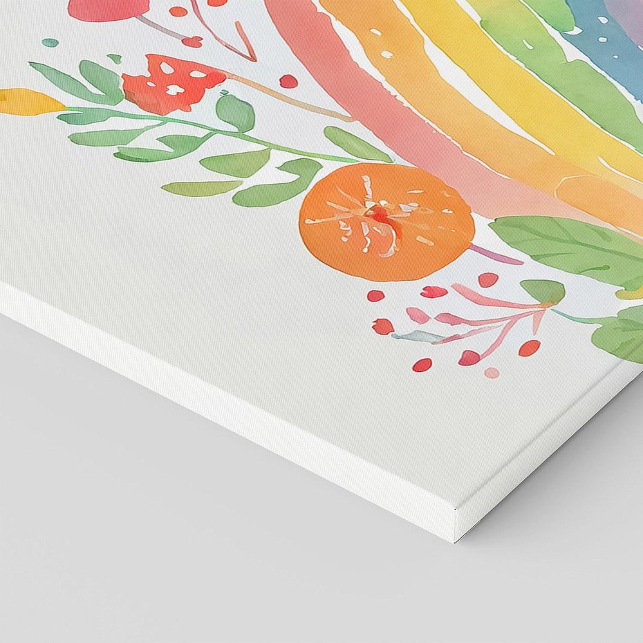 Obraz na płótnie 120x60 - Kwiatowe Marzenia - obraz do pokoju dziecka, dziewczynki