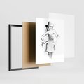 Plakat w ramie 40x50 - Piękno mody i urody - beauty, fashion - rama czarna