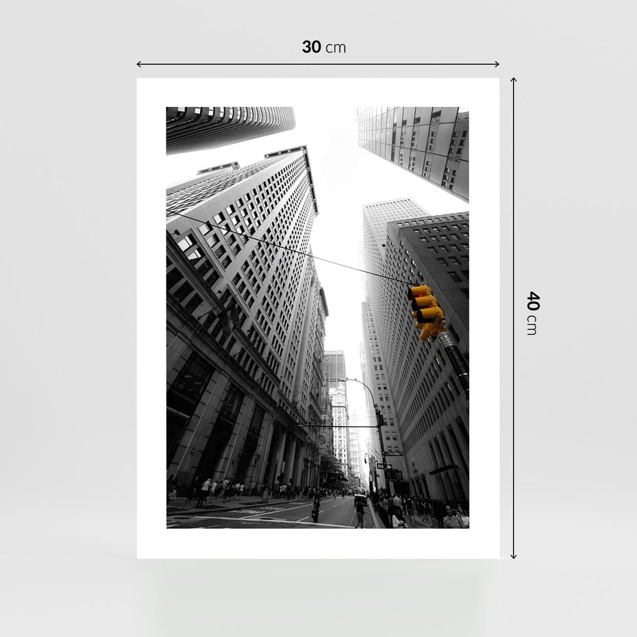 Plakat bez ramy 30x40 - Miejskie Wieże - miasto, wieżowce