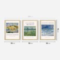 Zestaw obrazy w ramie 50x70 galeria - Impresjonizm, Monet, Renoir - rama drewno