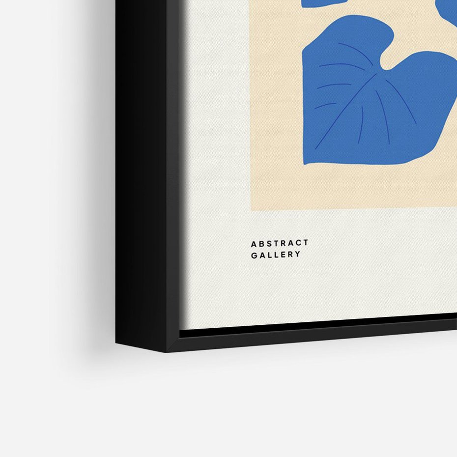 Obraz w ramie 50x70 - Rozświetlone Odbicia - lilie wodne, pastelowe kolory - rama czarna