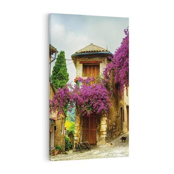 Obraz na płótnie 70x100 - Urok francuskiej uliczki - Francja, uliczka