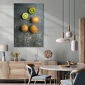 Obraz na płótnie 50x70 - : Zdrowe kąski - kiwi, owoce