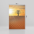 Obraz na płótnie 50x70 - Pustynia - Drzewo i słońce - pustynia, drzewo