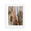 Plakat w ramie 40x50 - Włoskie uroki - włoskie, uliczki - rama biała