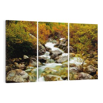 Obraz na płótnie 120x80 - Śpiew Strumienia - strumień, górski