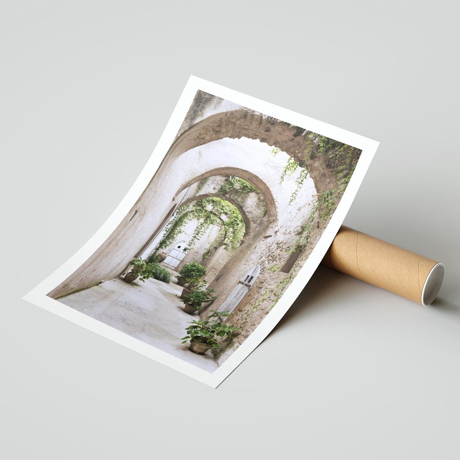 Plakat bez ramy 21x30 - Urokliwa Zaułek - klimatyczna, uliczka