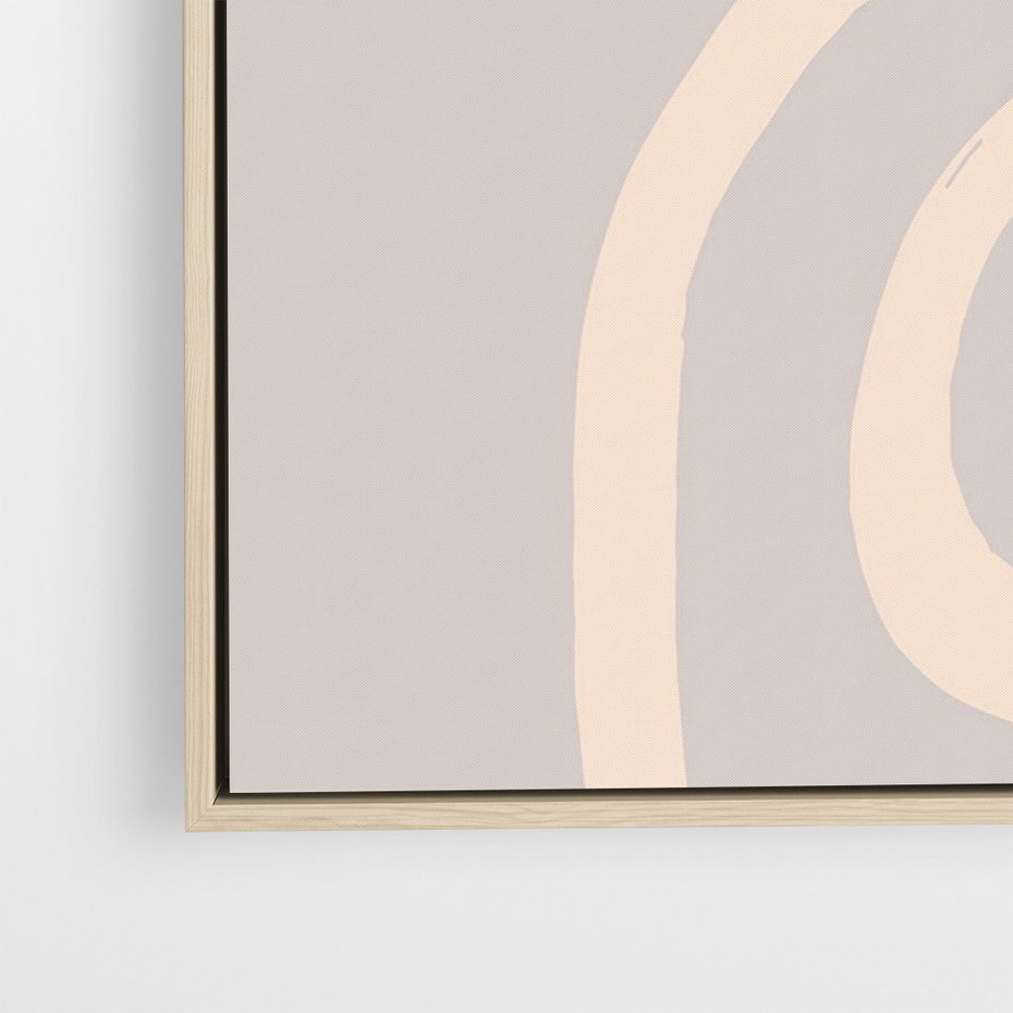 Obraz w ramie 80x120 - Wystylizowana Rewolucja - minimalistyczny obraz, nowoczesny - rama drewno